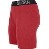image:imageGildan Mens Underwear Cotton Stretch Boxer Briefs MultipackBlue CoveHawaiian BlueHeather Red Mark