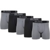 image:imageGildan Mens Underwear Cotton Stretch Boxer Briefs MultipackGrey FlannelBlack Soot