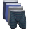 image:imageGildan Mens Underwear Cotton Stretch Boxer Briefs MultipackMixed Navy
