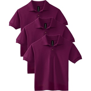 image:imageGildan Kids DryBlend Short Sleeve Polo Style G8800b 3PackMaroon