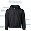 image:imageGildan Adult Fleece Hoodie Sweatshirt Style G18500 MultipackBlack 24pack