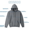image:imageGildan Adult Fleece Hoodie Sweatshirt Style G18500 MultipackCharcoal