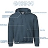 image:imageGildan Adult Fleece Hoodie Sweatshirt Style G18500 MultipackDark Heather 24pack