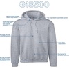 image:imageGildan Adult Fleece Hoodie Sweatshirt Style G18500 MultipackSport Grey 24pack