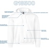 image:imageGildan Adult Fleece Hoodie Sweatshirt Style G18500 MultipackWhite 24pack
