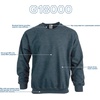 image:imageGildan Unisex Adult Fleece Crewneck Sweatshirt Style G18000 MultipackDark Heather