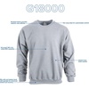 image:imageGildan Unisex Adult Fleece Crewneck Sweatshirt Style G18000 MultipackSport Grey