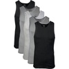image:imageGildan Mens AShirts Tanks MultipackGreyBlack 4 Pack