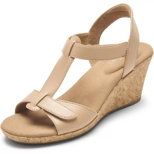 Rockport Women's Blanca T Strap Wedge Sandal