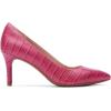 imageRockport Womens Total Motion 75mm Pointed Toe PumpRasberry Sorbet Croco Leather