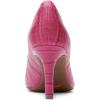 imageRockport Womens Total Motion 75mm Pointed Toe PumpRasberry Sorbet Croco Leather