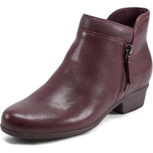 imageRockport Womens Carly Bootie Ankle BootDark Red Lizard