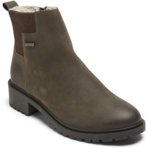 imageRockport Womens Ryleigh Gore Chelsea Waterproof BootDark Taupe Leather Waterpoof Warm Lined