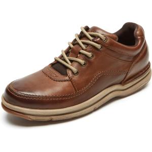 imageRockport Mens World Tour Classic Walking ShoeBrown Leather