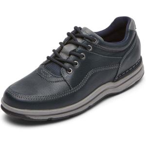 imageRockport Mens World Tour Classic Walking ShoeNew Dress Blues Leather