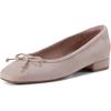 imageRockport Womens Sadie Square Toe Slipon Ballet Dress FlatsTaupe Suede