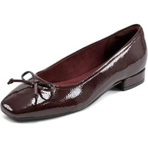 imageRockport Womens Sadie Square Toe Slipon Ballet Dress FlatsDark Red