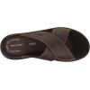 imageRockport Mens Darwyn Xband Slide SandalBrown Ii Leather