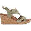 imageRockport Womens Belis Wedge SandalGreen Suede