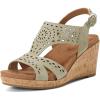 imageRockport Womens Belis Wedge SandalGreen Suede
