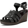 imageRockport Womens Bessa Wedge SandalBlack Leather