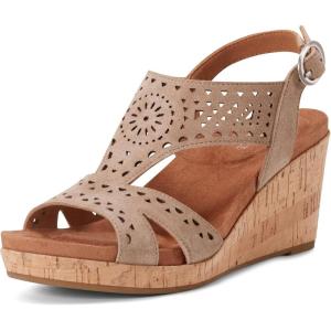 imageRockport Womens Belis Wedge SandalTaupe Suede