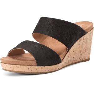 imageRockport Womens Briah 2 Slide Wedge SandalBlack Leather