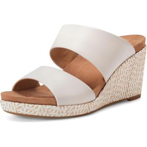 imageRockport Womens Briah 2 Slide Wedge SandalIvory Leather