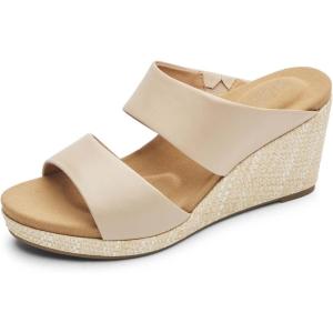 imageRockport Womens Briah 2 Slide Wedge SandalNeutral Beige