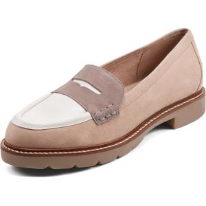 imageRockport Womens Kacey Penny Loafer FlatLight Natural Suede Multi
