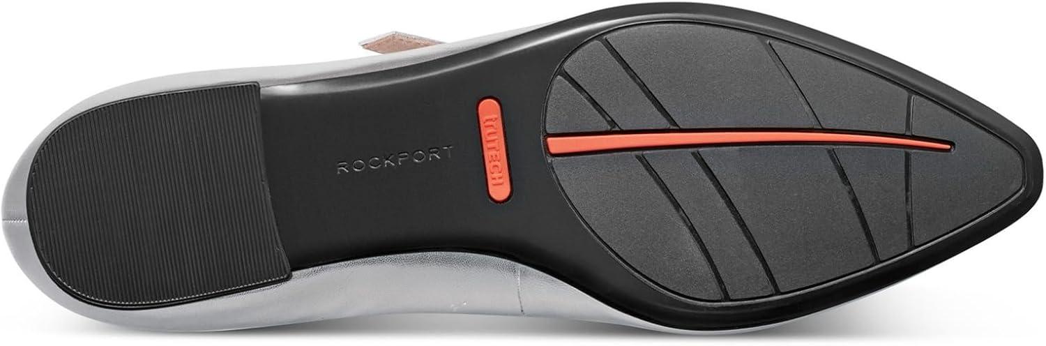 imageRockport Womens Taren Mary Jane FlatSilver Leather