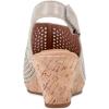 imageRockport Womens Briah Perforated Slingback SandalMetallic Khaki Leather