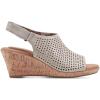 imageRockport Womens Briah Perforated Slingback SandalMetallic Khaki Leather