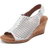 imageRockport Womens Briah Perforated Slingback SandalWhite