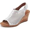 imageRockport Womens Briah Perforated Slingback SandalWhite