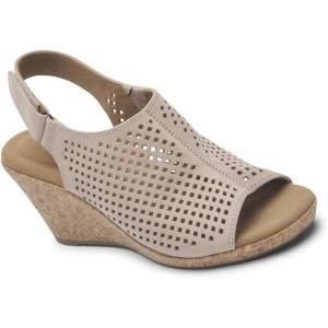 imageRockport Womens Briah Perforated Slingback SandalFarro Nubuck