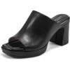 imageRockport Womens Aurielia Slide Heeled SandalBlack Leather