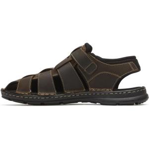 imageRockport Mens Darwyn Fisherman SandalBrown Ii Lea