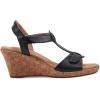 imageRockport Womens Blanca T Strap Wedge SandalBlack