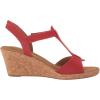 imageRockport Womens Blanca T Strap Wedge SandalCayenne Red Synthetic
