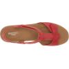 imageRockport Womens Blanca T Strap Wedge SandalCayenne Red Synthetic