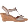 imageRockport Womens Blanca T Strap Wedge SandalTaupe Metallic Synthetic