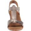 imageRockport Womens Blanca T Strap Wedge SandalTaupe Metallic Synthetic