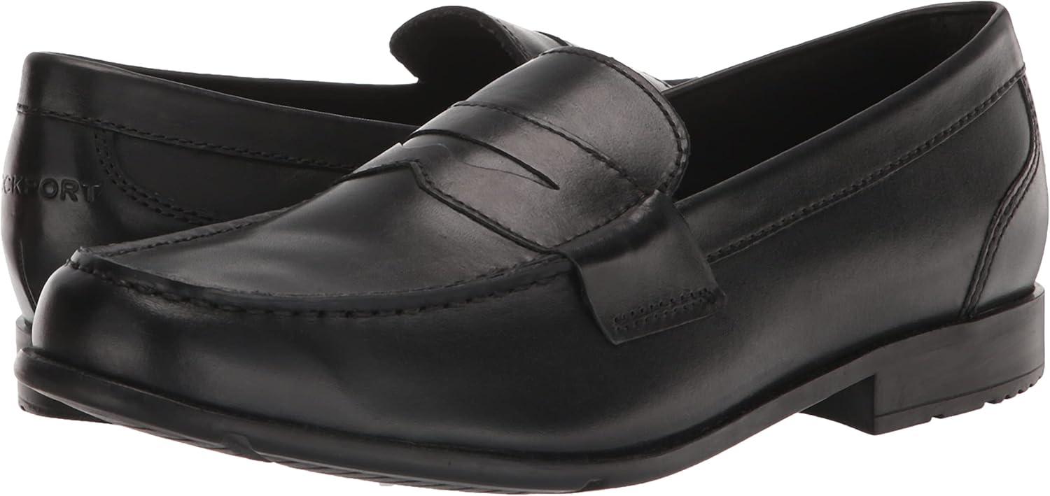 imageRockport Mens Classic Lite Penny LoafersBlack Brush Off