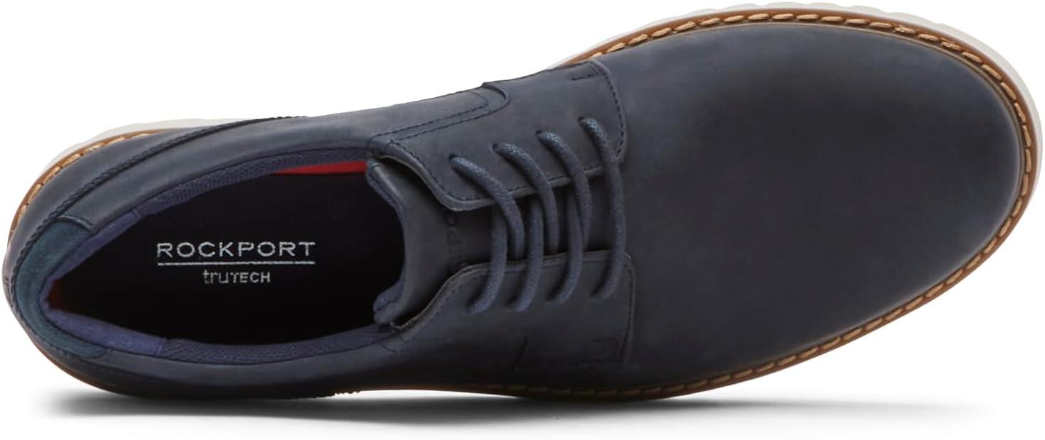 imageRockport Mens Maverick Plain Toe OxfordNew Dress Blues