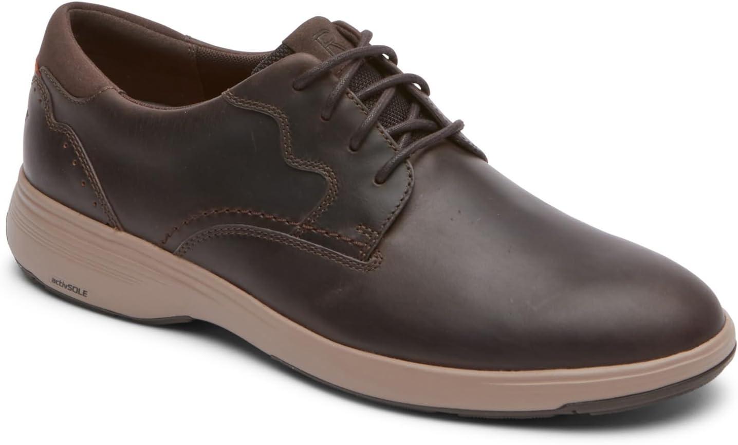 imageRockport Mens Noah Plain ToeDark Brown