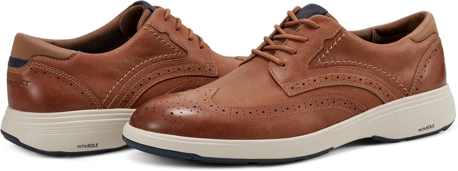 imageRockport Mens Noah WingtipCaramel Leather