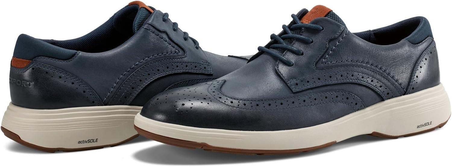imageRockport Mens Noah WingtipDark Blue Leather