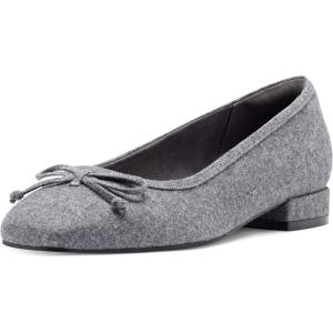 imageRockport Womens Sadie Square Toe Slipon Ballet Dress FlatsDark Grey