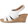 image:imageRockport Womens Briah Sling Wedge SandalWhite Leather